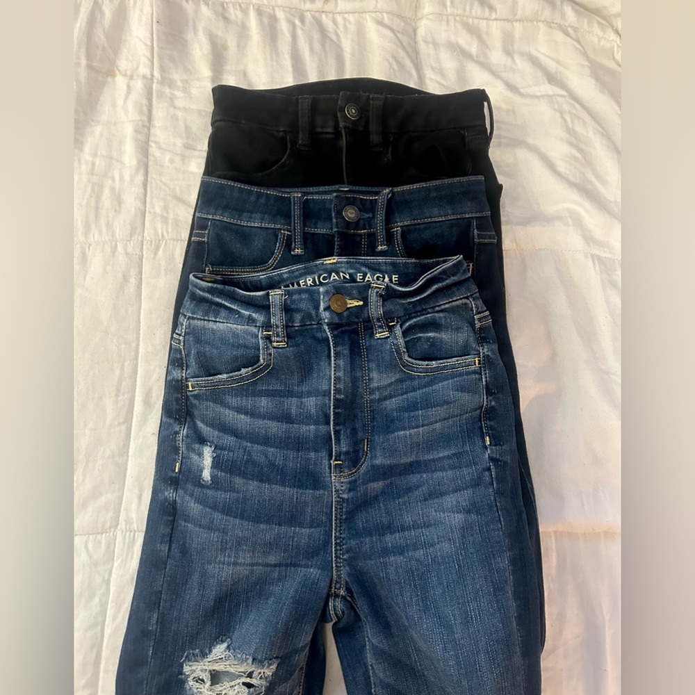 🤍AMERICAN EAGLE & HOLLISTER JEAN BUNDLE👖